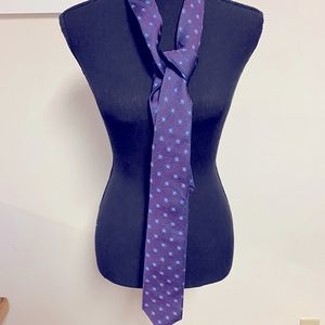 Peter Millar blue spring silk vintage daisy spring tie